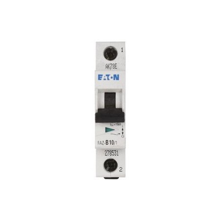 Eaton Miniature Circuit Breaker, FAZ Series, 10A, 415V AC FAZ-C10/1